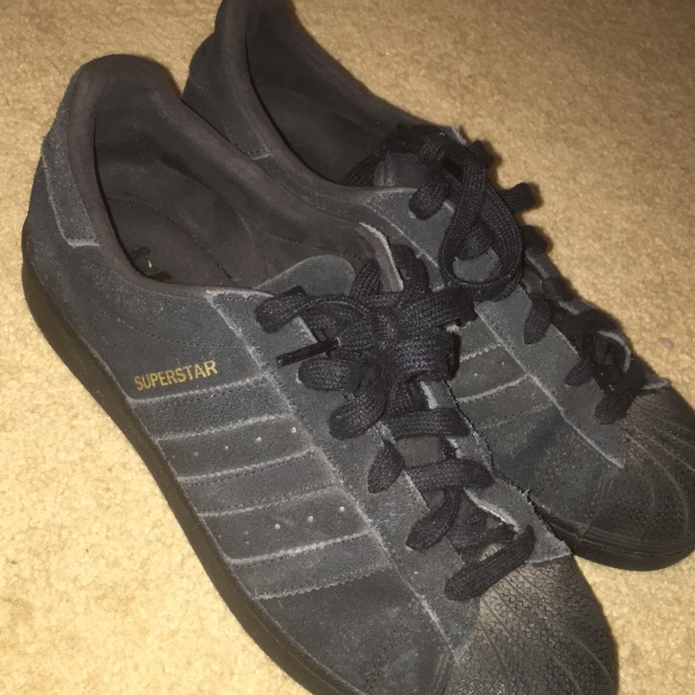 Black Adidas Superstar Sneakers